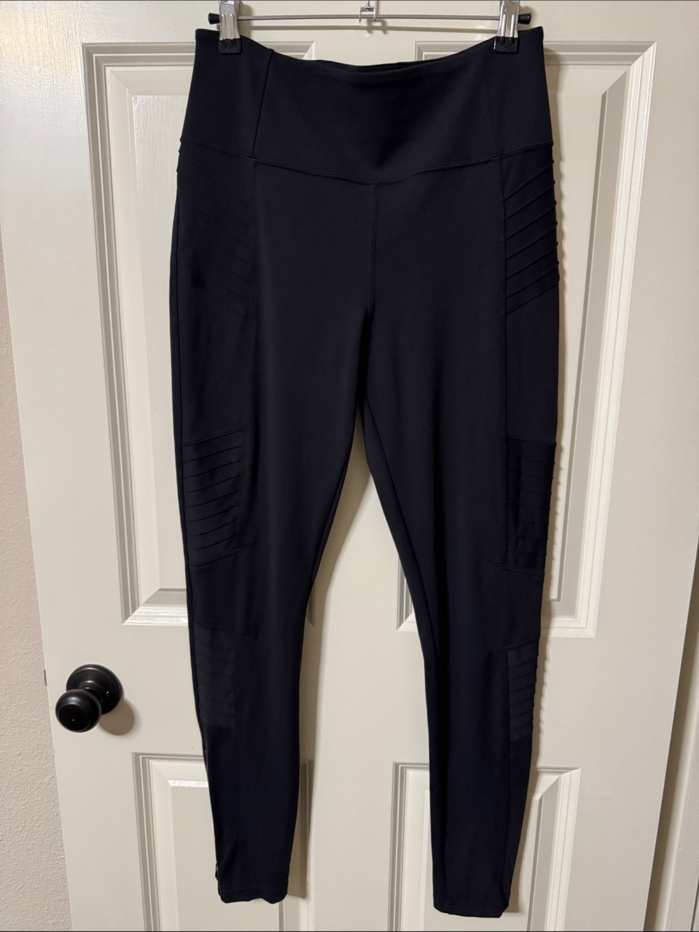 Athleta Black Delancey Moto Leggings